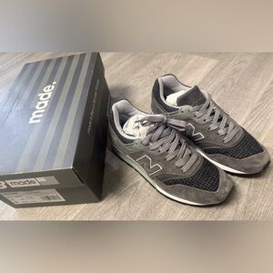 New Balance M997 Charcoal and Light Gray Sneakers